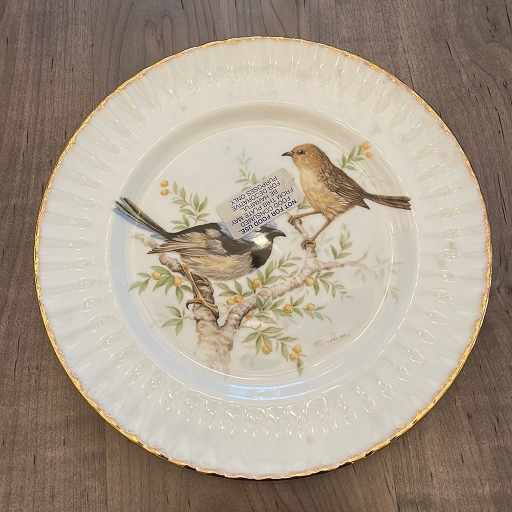 Vintage Royal Vale Collectible Bird Plate in EUC